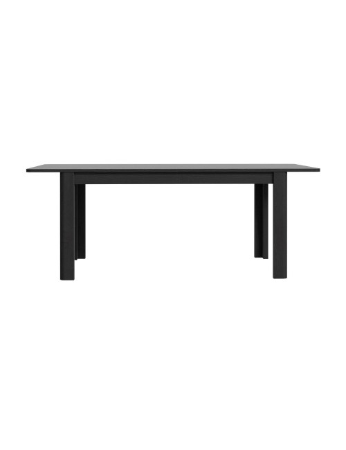 Tavolo rettangolare allungabile Mono Core 160/206 cm con allunga centrale colore nero