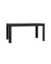 Tavolo rettangolare allungabile Mono Core 160/206 cm con allunga centrale colore nero