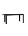 Tavolo rettangolare allungabile Mono Core 160/206 cm con allunga centrale colore nero