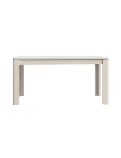 Tavolo rettangolare allungabile Mono Core 160/206 cm con allunga centrale colore cashmere