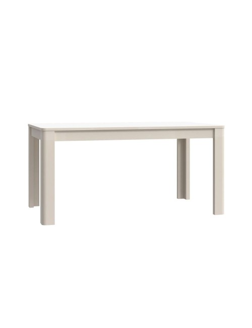 Tavolo rettangolare allungabile Mono Core 160/206 cm con allunga centrale colore cashmere