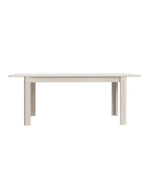 Tavolo rettangolare allungabile Mono Core 160/206 cm con allunga centrale colore cashmere