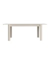Tavolo rettangolare allungabile Mono Core 160/206 cm con allunga centrale colore cashmere