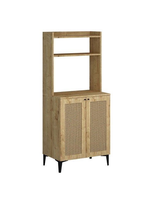 Credenza Alta 2 Ante e Vani a Giorno Zanne Colore Rovere Prezzo