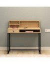 Scrivania con cassetto Nasus colore rovere nero