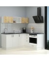 Cucina angolare 180x160 reversibile Cassino con elettrodomestici colore bianco