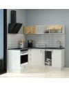 Cucina angolare 180x160 reversibile Cassino con elettrodomestici colore bianco