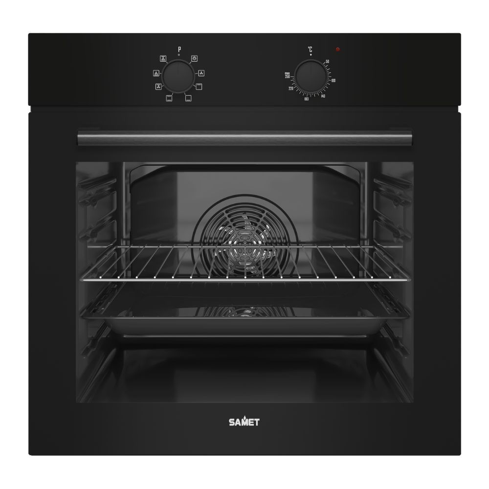 Forno multifunzione Samet Calliope8F 2 manopole colore nero classe A+