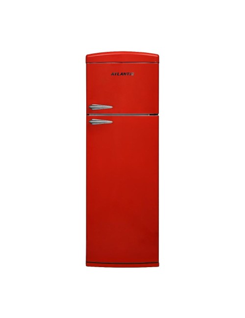 Frigorifero doppia porta Atlantic ATBM346R 311 LT classe F colore rosso retrò