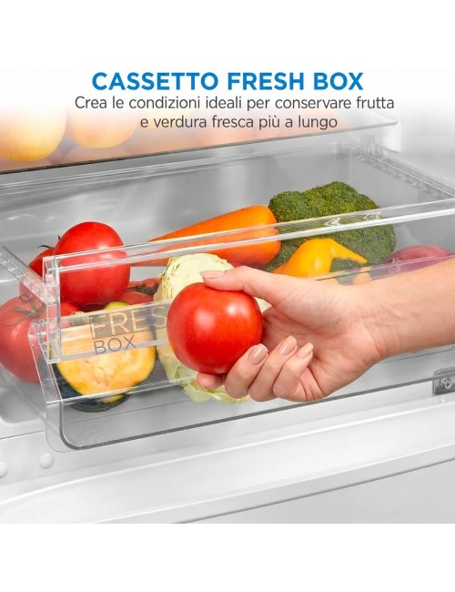 Frigorifero combinato Daya DMCB262MSE 262 litri low frost colore silver classe E