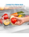 Frigorifero combinato Daya DMCB262MSE 262 litri low frost colore silver classe E