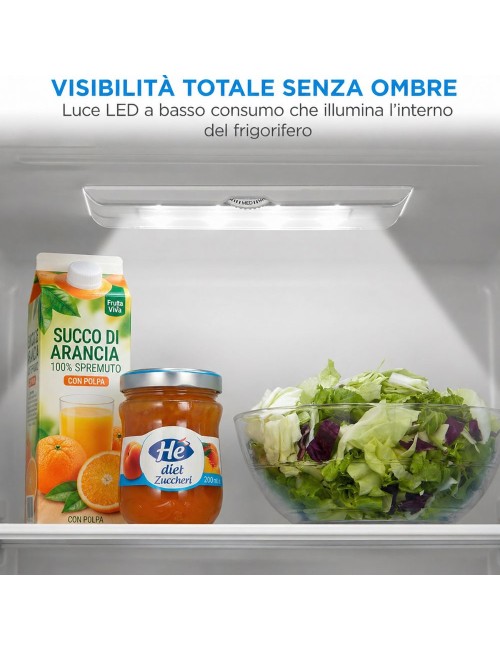 Frigorifero combinato Daya DMCB262MSE 262 litri low frost colore silver classe E
