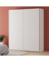 Armadio Afra bianco 200x61x235H con 2 ante scorrevoli