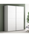 Armadio Afra bianco 200x61x235H con 2 ante scorrevoli
