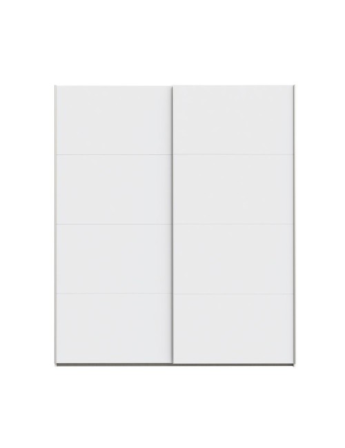 Armadio Afra bianco 200x61x235H con 2 ante scorrevoli