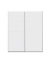Armadio Afra bianco 200x61x235H con 2 ante scorrevoli