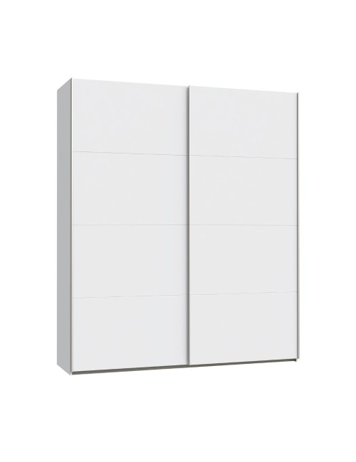 Armadio Afra bianco 200x61x235H con 2 ante scorrevoli