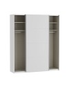 Armadio Afra bianco 200x61x235H con 2 ante scorrevoli