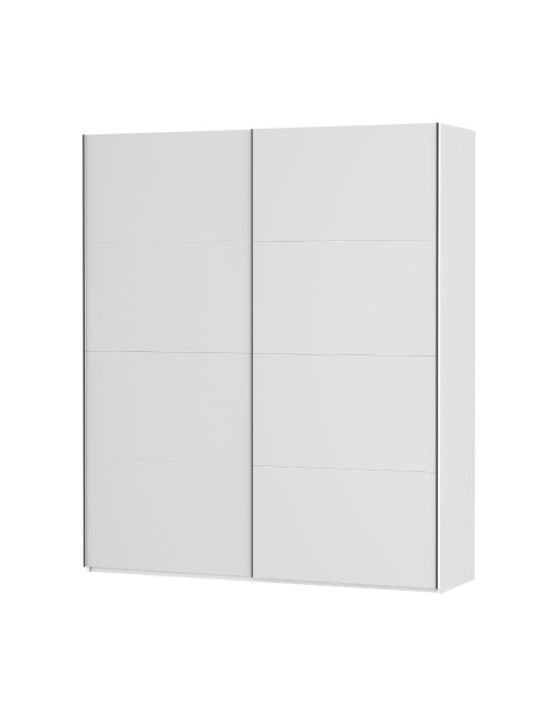 Armadio Afra bianco 200x61x235H con 2 ante scorrevoli