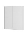 Armadio Afra bianco 200x61x235H con 2 ante scorrevoli