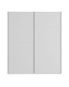 Armadio Afra bianco 200x61x235H con 2 ante scorrevoli