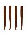 Confezione 4 gambe a sciabola per tavolo H 74 cm. colore noce VERONAGAMBA