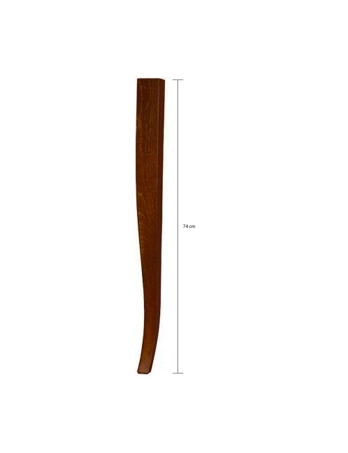 Confezione 4 gambe a sciabola per tavolo H 74 cm. colore noce VERONAGAMBA