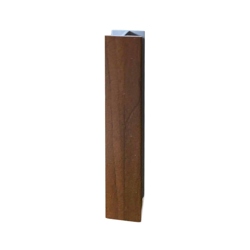 Giunzione lineare per zoccolo cucina PVC H 10 cm noce scuro GIUNZIONEH10NS
