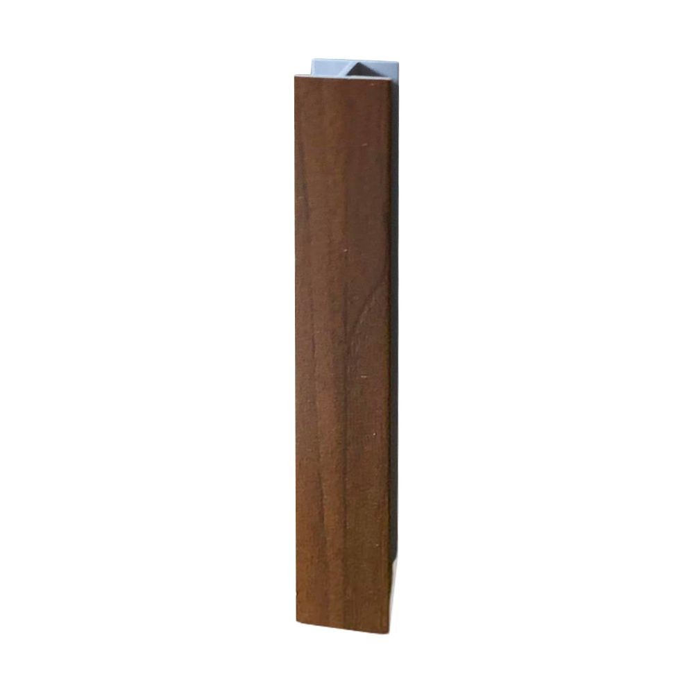 Giunzione lineare per zoccolo cucina PVC H 15 cm noce scuro GIUNZIONEH15NS