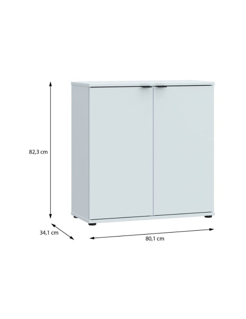 Mobile multiuso Segno 2 Ante 80 cm grigio chiaro