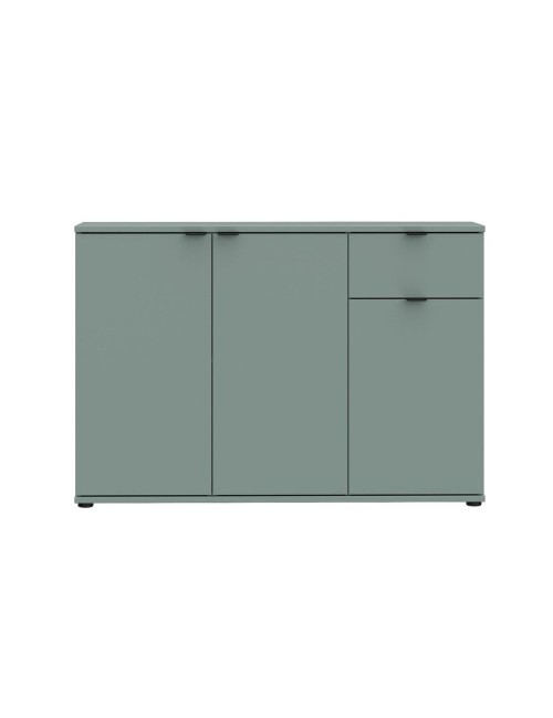 Mobile multiuso Segno 3 ante e 1 cassetto 120 cm verde salvia