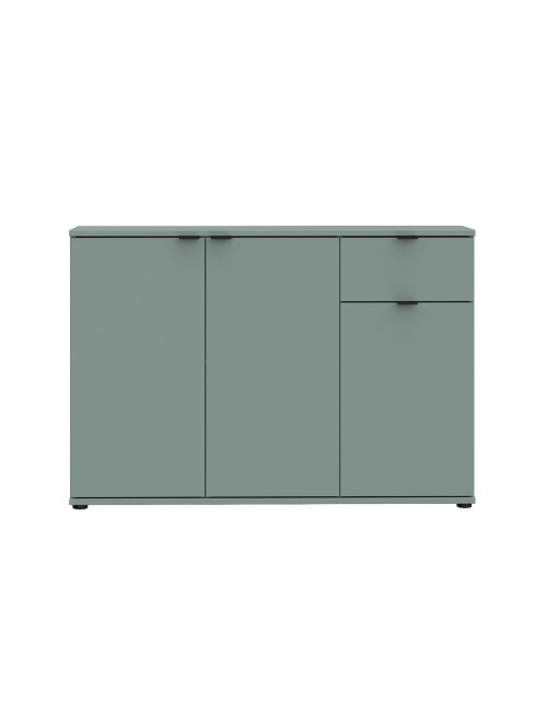 Mobile multiuso Segno 3 ante e 1 cassetto 120 cm verde salvia