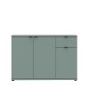 Mobile multiuso Segno 3 ante e 1 cassetto 120 cm verde salvia