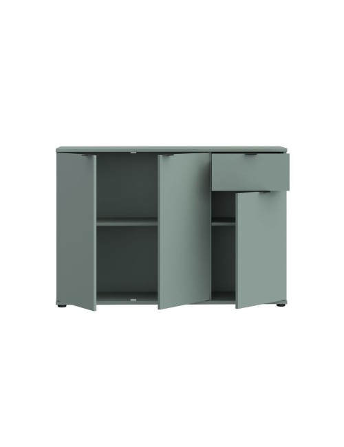 Mobile multiuso Segno 3 ante e 1 cassetto 120 cm verde salvia