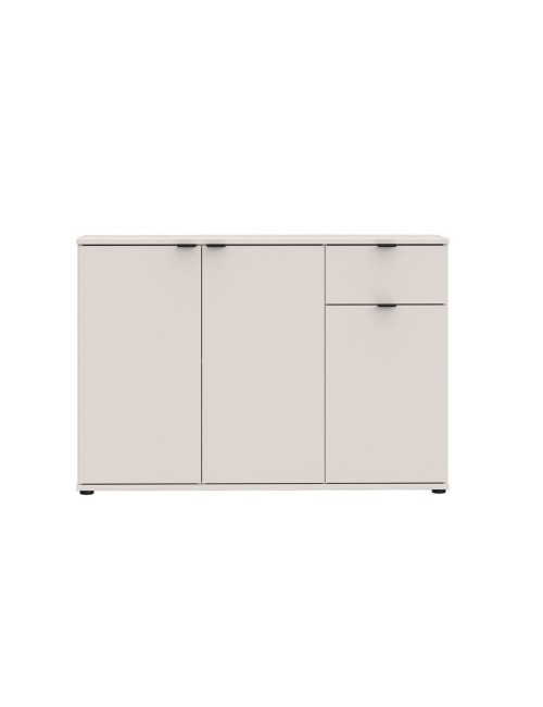 Mobile multiuso Segno 3 ante e 1 cassetto 120 cm cashmere