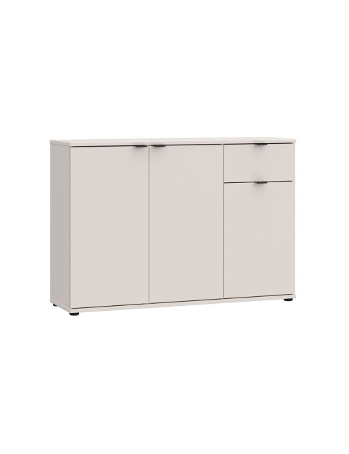 Mobile multiuso Segno 3 ante e 1 cassetto 120 cm cashmere
