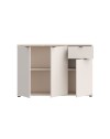 Mobile multiuso Segno 3 ante e 1 cassetto 120 cm cashmere