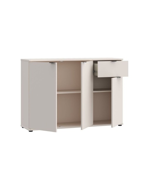 Mobile multiuso Segno 3 ante e 1 cassetto 120 cm cashmere