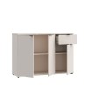 Mobile multiuso Segno 3 ante e 1 cassetto 120 cm cashmere