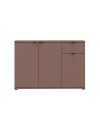 Mobile multiuso Segno 3 ante e 1 cassetto 120 cm Terracotta