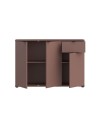 Mobile multiuso Segno 3 ante e 1 cassetto 120 cm Terracotta