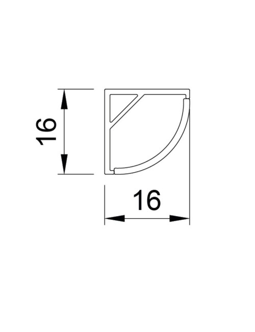 Profilo LED P53 bianco – 120 cm di Design e Funzionalità