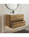 Mobile bagno sospeso Sevilla rovere quercia 80x44.6x52H: eleganza e praticità per un bagno moderno