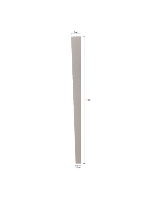 Confezione 4 gambe piramidali per tavolo H 74 cm. bianco frassinato GTPIRAMIDE52BF