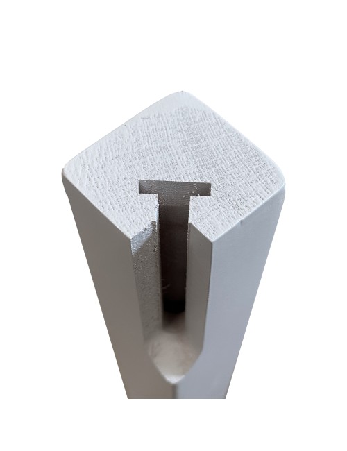 Confezione 4 gambe piramidali per tavolo H 74 cm. bianco frassinato GTPIRAMIDE52BF