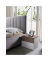 Camera da letto Amor bianco e grigio con armadio 6 ante specchiato e letto contenitore – Eleganza Moderna