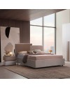 Camera da Letto Malena con Letto Contenitore e Armadio 6 Ante Grigio Chiaro e Vanguard