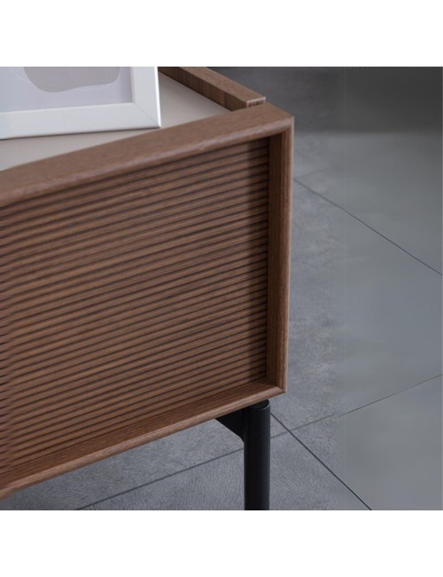 Camera da letto con letto contenitore e armadio con specchi Vega