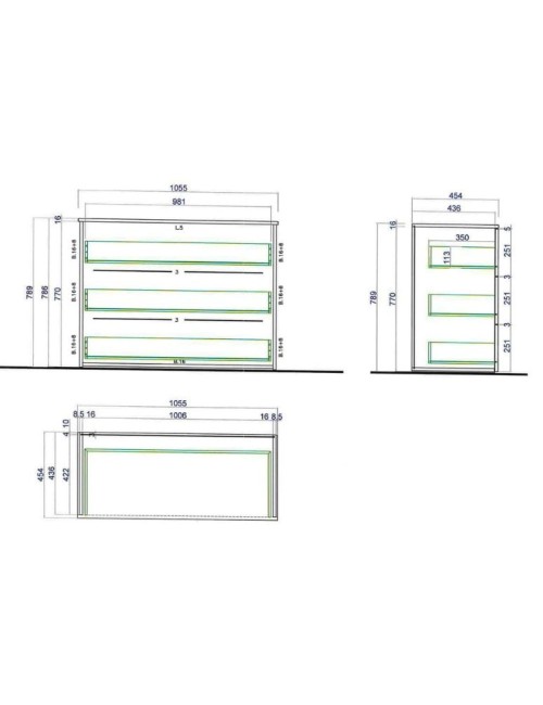 Camera da letto completa con armadio 6 ante con specchio e letto matrimoniale tortora Michela