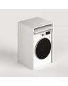 Colonna lavanderia coprilavatrice e copriasciugatrice 71x65x210 cm bianco frassinato con ripiano estraibile